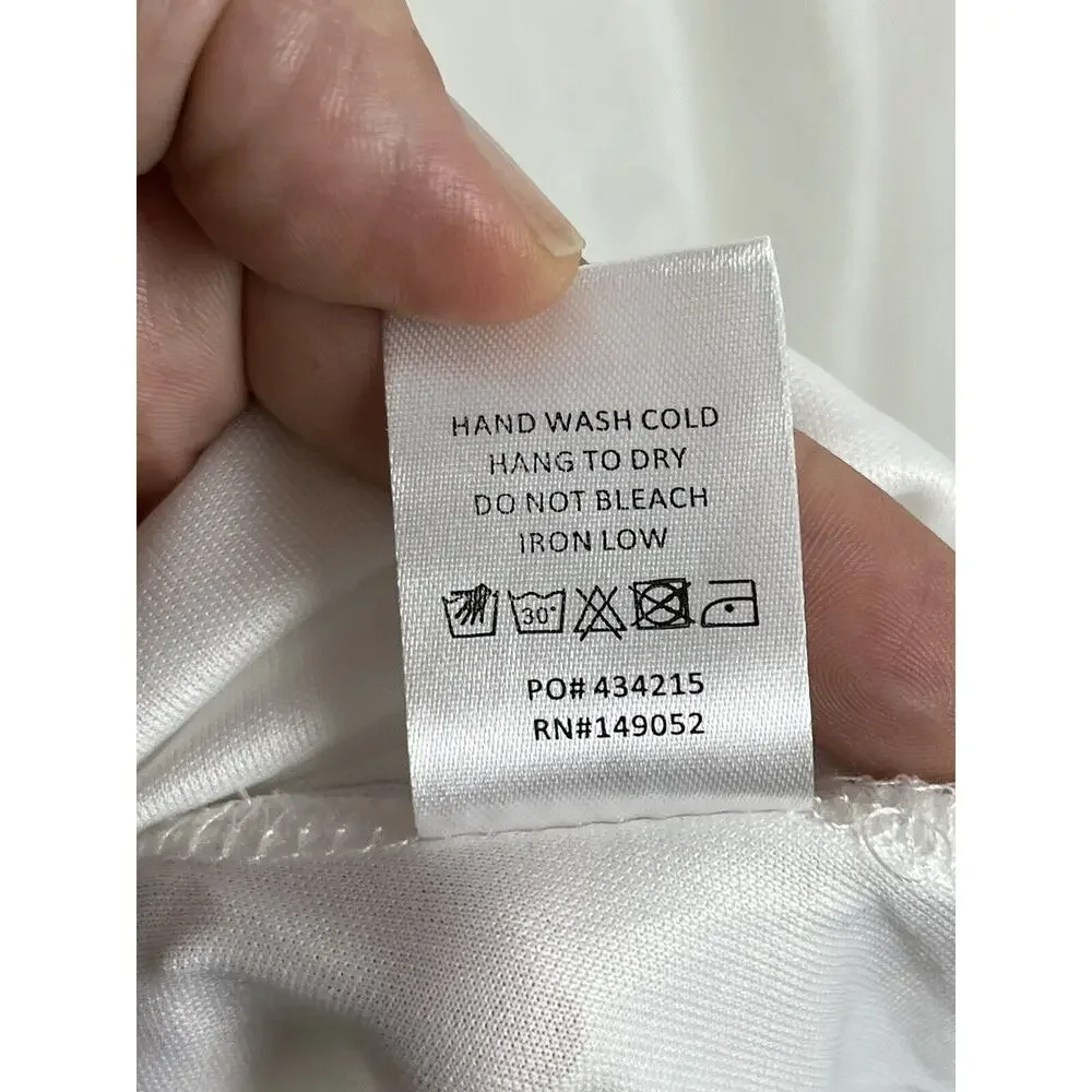 Women's Celeste Maxi Party Wedding White Dress Fashion Nova Size X-Small NWT - Picture 11 of 16